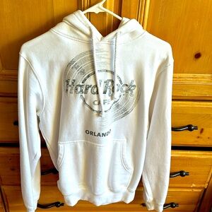 Hard Rock Cafe white hoodie